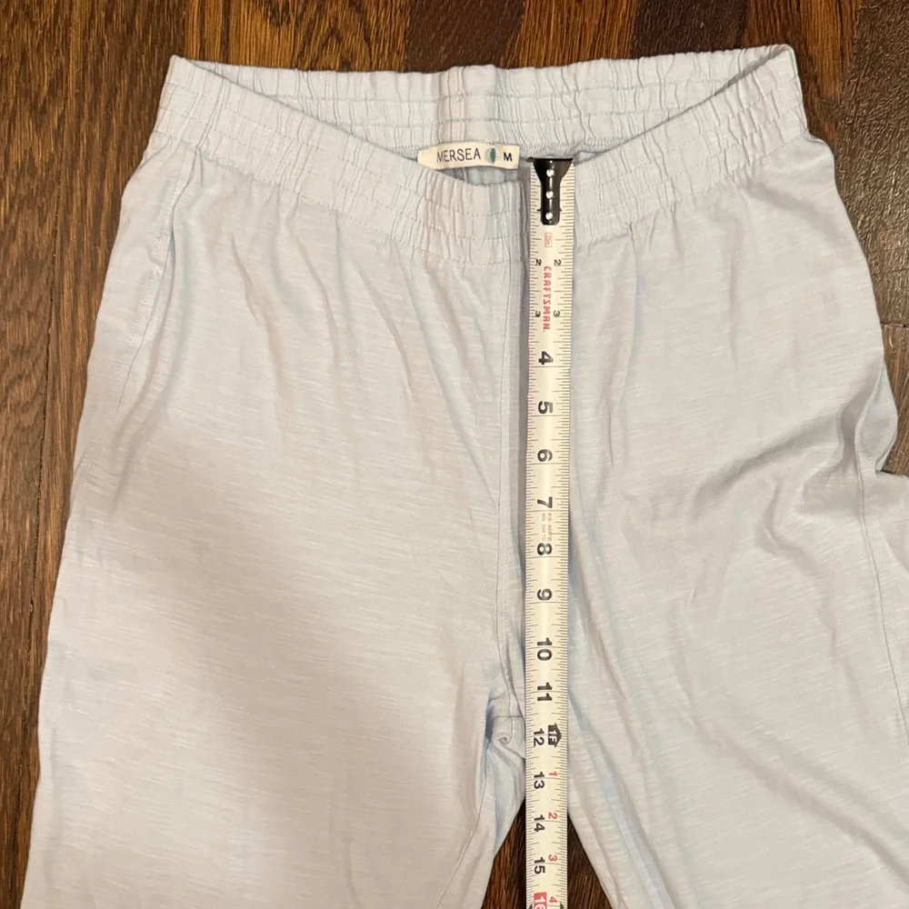 Mersea Women’s Traveler Wide Leg Pant in Light Blue - Picture 8 of 12